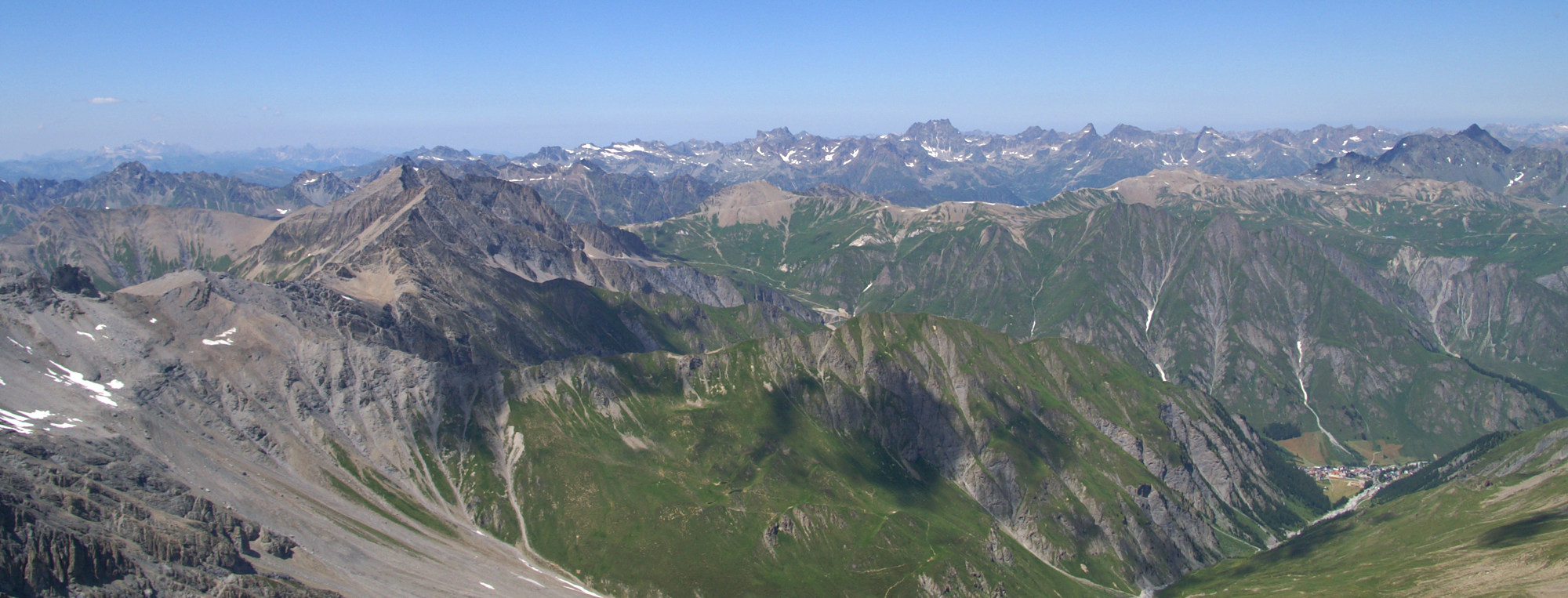 Samnaun Sommer Panorama Muttler