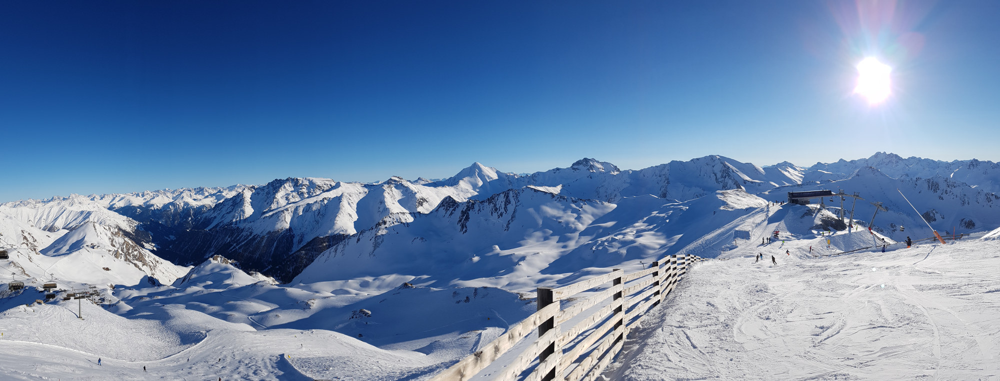 Samnaun Winter Panorama